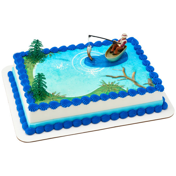 Fishing Edible Cake Topper Image DecoSet® Background – A Birthday Place